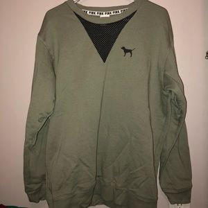 Army Green VS Pink Crew Neck